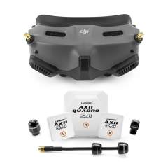 Pack d'Amélioration Lumenier Adapters + Antenne AXII pour DJI Goggles 2 - SMA